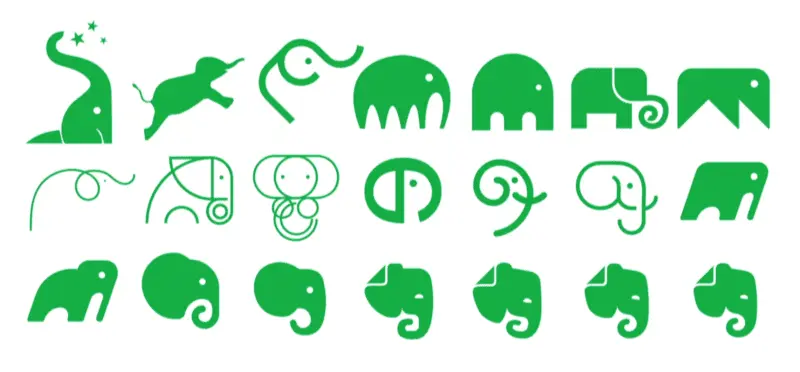 <a href="https://medium.com/taking-note/ever-better-refreshing-the-evernote-brand-f3f28ff12a88">Source: Evernote Brand</a>